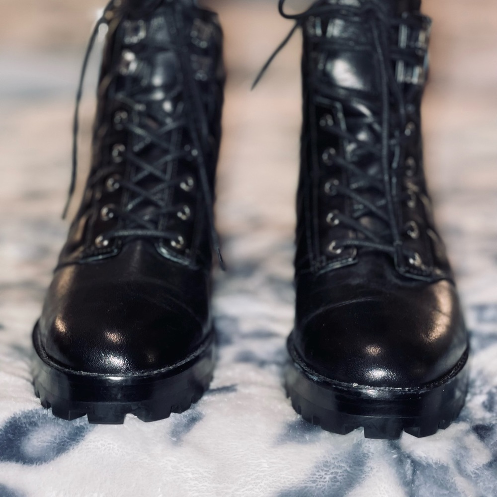 Michael Kors Quilted Rosario Combat Ankle Bootie - Picture 3 of 8